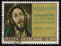 VATICAN 1970 SCOTT 490 USED VALUE UIS $0.20 - Used Stamps