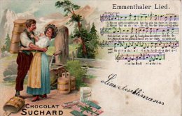 Publicité Chocolat Suchard Emmenthaler Lied   (voir Scans Recto Et Verso) - Thal