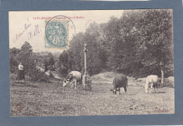 CPA - FAYL BILLOT - Revers Du Grand Moulin - 1905 - Vache Prés D'un Calvaire - Raguet éditeur - Fayl-Billot