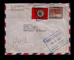 Colombia Tabacco Tabak Tabac Tabaco Fields Registered Cover Spain España Sp2296 - Tabaco