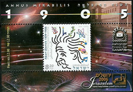 ISRAEL..2005..Michel # Block 70...ALBERT EINSTEIN..MNH. - Unused Stamps (with Tabs)