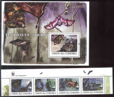 Comoros 2009 - Complet Set, MNH - Bats