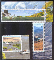 Namibia 2006 - Eagle And Pelicans, Set Of 3 Stamps, MNH - Pellicani