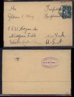 Portugal 1912 Wrapper LISBOA To NIAGARA FALLS USA - Brieven En Documenten