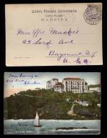 Portugal FUNCHAL 1906 Picture Postcard To USA Reids Palace Hotel - Funchal