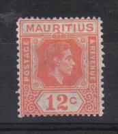 PB90A - MAURITIUS , Giorgio VI 1938 : Yvert Il N. 206a (Gibbons N. 257a) Dent 15x14 *** - Mauritius (1968-...)