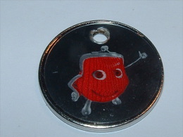 Jeton De Caddies - Porte Monnaie Rouge - Trolley Token/Shopping Trolley Chip