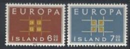 1963 - Islanda 328/29 Europa ---- - Nuevos