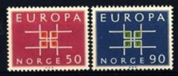 1963 - Norvegia 460/61 Europa ---- - Ongebruikt