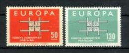 1963 - Turchia 1672/73 Europa ---- - Unused Stamps
