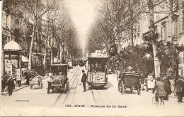 N-155-NICE-AVENUE DE LA GARE(MOLTO ANIMATA) - Ferrovie – Stazione