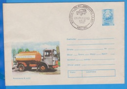 Transport Oil Tank ROMANIA Postal Stationery Cover 1975 - Vrachtwagens