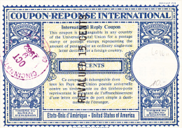 USA 13 Cents Revalued 15 Cents Modèle Londres 16 U 1962 - Coupon-réponse IRC CRI - Coupons-réponse