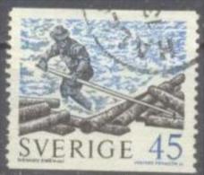 1970 Floating Logs Mi 666A / Facit 685A / Sc 745 / YT 651 Used / Oblitéré / Gestempelt [hod] - Gebraucht