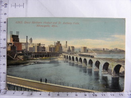 CPA USA   4293 Great Northern Viaduct And St Anthony Falls, Minneapolis, Minn. - Minneapolis