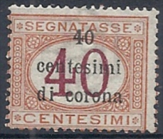 1919 TRENTO E TRIESTE SEGNATASSE 40 CENT MNH ** - RR11834 - Trento & Trieste