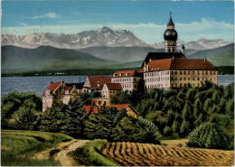 AK Kloster Andechs Mit Ammersee Und Zugspitze, Gel Ca 1980 - Zugspitze