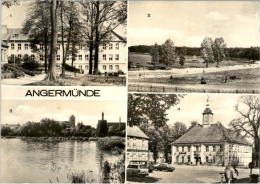 AK Angermünde, Poliklinik, Wolletzsee, Mündesee, Rathaus Am Marktplatz, Ung,1978 - Angermuende