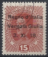 1918 VENEZIA GIULIA USATO 15 H - RR11839 - Venezia Giulia
