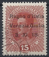 1918 VENEZIA GIULIA USATO 15 H - RR11839-2 - Venezia Giulia