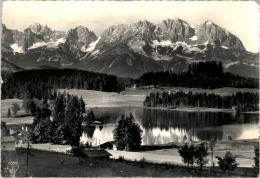 AK Kitzbühel, Schwarzsee Mit Kaisergebirge, Gel 1958 - Kitzbühel