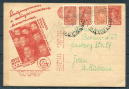 1931 Russia Uprated Postal Stationery Ganzsache Propaganda Children - Berlin Germany - Lettres & Documents