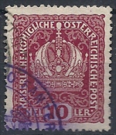 FRANCOBOLLO AUSTRIA CON ANNULLO 218° REGGIMENTO FANTERIA COMANDO - RR11851 - Venezia Giulia