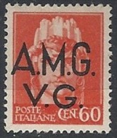 1945-47 TRIESTE AMG VG IMPERIALE 60 CENT  MH * - RR11852 - Nuovi