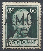1945-47 TRIESTE AMG VG USATO IMPERIALE 60 CENT - RR11852 - Afgestempeld