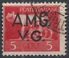 1945-47 TRIESTE AMG VG USATO IMPERIALE 5 LIRE - RR11852 - Usati