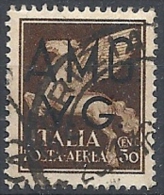 1945-47 TRIESTE AMG VG USATO POSTA AEREA 50 CENT - RR11852 - Used