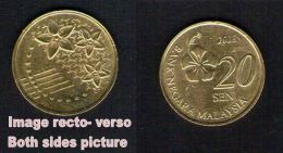 Pièce De Monnaie Coin Moeda 20 Sen Malaisie Malaysa 2013 - Malasia