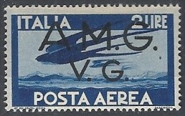 1945-47 TRIESTE AMG VG POSTA AEREA 2 LIRE MH * - RR11853 - Ungebraucht