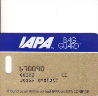 International Airline Passengers Association, Bag Guard - Carte D'imbarco