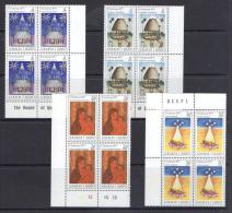 Samoa 1977 Christmas Set As Blocks Of 4 MNH - Samoa