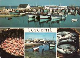 LESCONIL 29 Multi Vues Du Port De Pêche Bigouden  Bateaux Et Pêche Langoustine Poissons La Criée - Lesconil