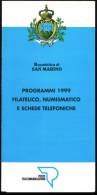 Saint Marin San Marino 1999 - Notice Philatélique - Programmi - Philatelic, Numismatic Issues - Programme - Lettres & Documents