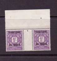 NIGER 1921 PAIRE  YVERT N°T8 NEUF MNH** - Other & Unclassified