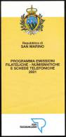 Saint Marin San Marino 2001 - Notice Philatélique - Programmi - Philatelic, Numismatic Issues - Programme - Lettres & Documents