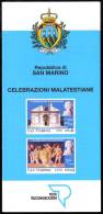 Saint Marin San Marino 1999 - Notice Philatélique - Malatesta - Celebrazioni Malatestiane - Storia Postale