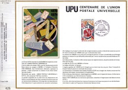 UPU. Centenaire De L'union Postale Universelle. Feuillet 310 X 21,5. - Blocchi & Foglietti