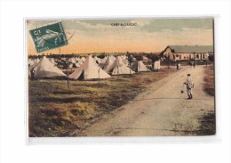 12 CAMP DU LARZAC Intérieur, Tentes, Colorisée,  Ed AP, 191? - La Cavalerie