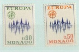 2 TIMBRES* MONACO 1972 # EUROPA - 1972