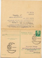 GST KONGRESS BERLIN 1968  Auf  DDR P77 Postkarte Mit Antwort - Cartes Postales - Oblitérées