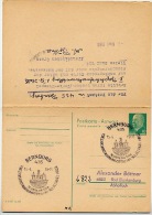 STADTWAPPEN AUSSTELLUNG BERNBURG 1969  DDR P77 Postkarte Mit Antwort - Omslagen