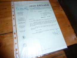 Facture Lettre Commerciale  Transports S N C F Jeab DELAGE Angouleme 23 Place Bouillaud Douane Groupage - Transports