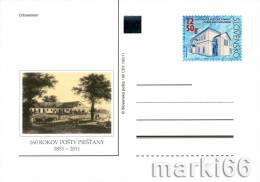 Slovakia - 2011 - 160 Years Of Piestany Post - Official Postcard With Original Stamp And Hologram - Postkaarten