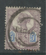 GB 1888 QV 5d Purple/Blue DIE 2 Jubilee Used Stamp SG 207a.( H529 ) - Used Stamps