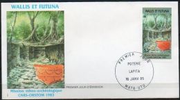 Wallis Et Futuna 1985 322 FDC - Mission Ethno-archéologique CNRSS-ORSTOM - Fouille Et Poterie Lapita - FDC