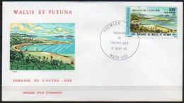 Wallis Et Futuna 1982 PA 118 FDC - Semaine De L´Outre-Mer - Paysages De Wallis Et Futuna - FDC